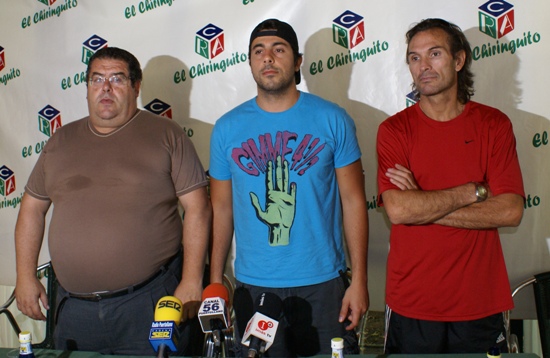 Enrique Baile, Nuno Riveiro y el técnico Gerardo Vázquez